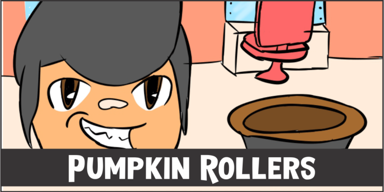 Pumpkin Rollers cover template