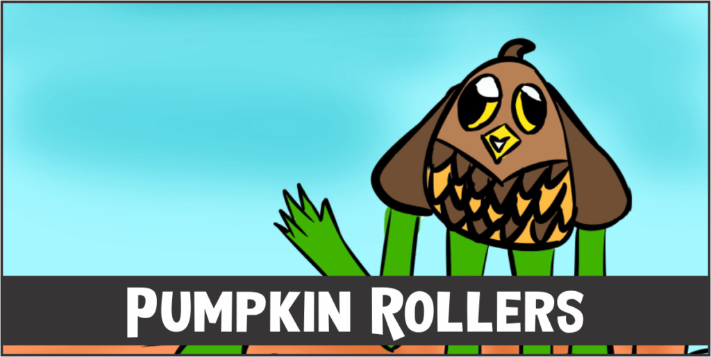 Pumpkin Rollers cover template