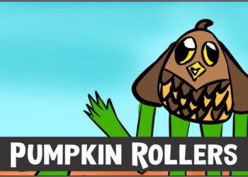 Pumpkin Rollers cover template