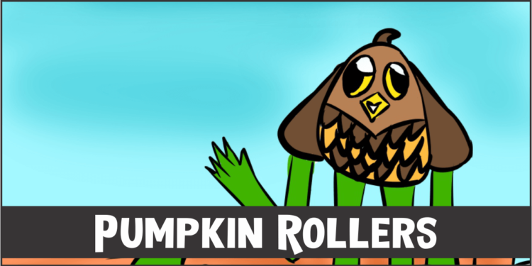 Pumpkin Rollers cover template