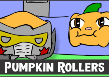 Pumpkin Rollers cover template