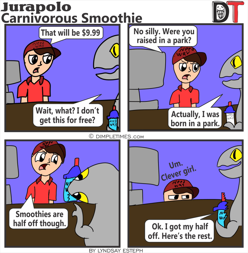 Jurapolo comic - Carnivorous smoothie