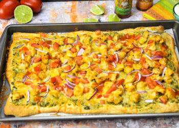 Cilantro Pesto Chicken Pizza