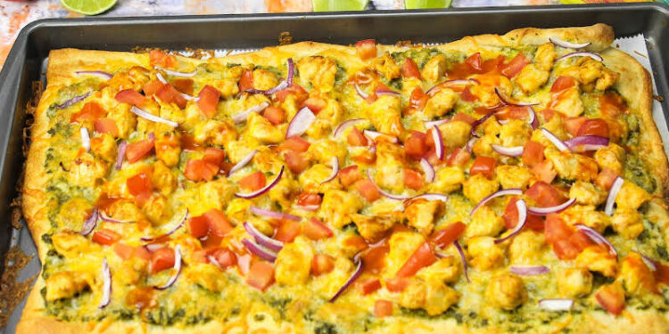 Cilantro Pesto Chicken Pizza
