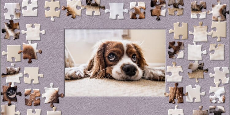 Cocker Spaniel puppy makes a great puzzle and pet