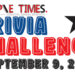 Dimple Times Trivia Challenge September 9, 2021
