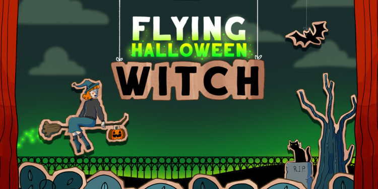 Halloween Witch Fly