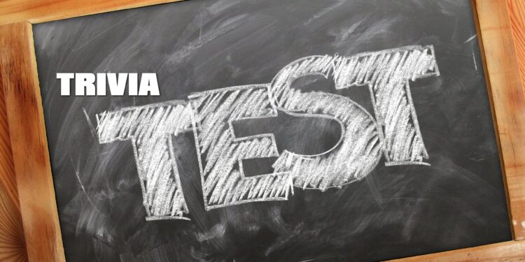 Trivia Test Chalk Board