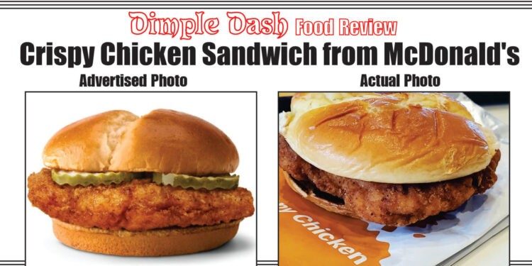 Crispy Chicken Sandwich From McDonald’s [Review] | Dimple Times