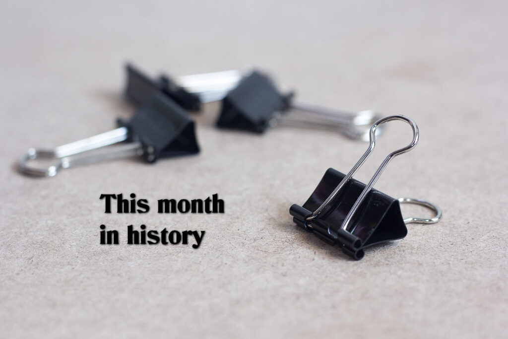 This month in history