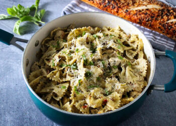 Creamy Chicken Pesto Pasta
