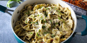 Creamy Chicken Pesto Pasta