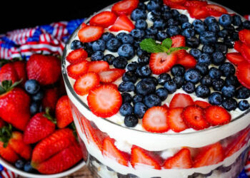Patriotic Berry Trifle