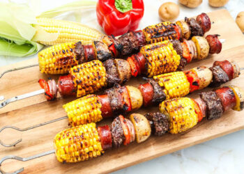 Steak and Sausage Kabobs